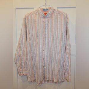Tommy Bahama Pastel Striped Button Down Shirt